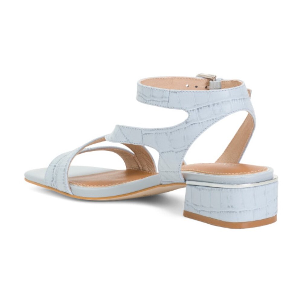 DONALD PLINER Leather Frannie Heeled Sandals - Picture 3 of 4